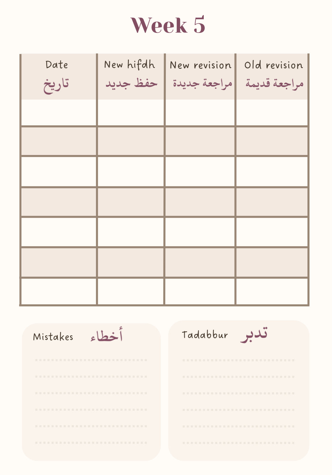 MY HIFDH PLANNER